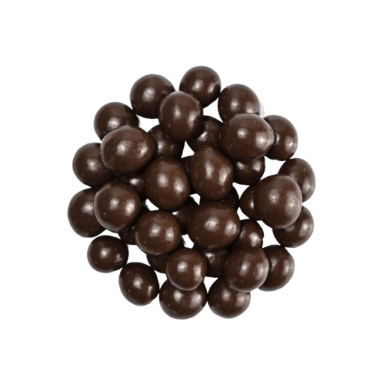 Hazelnuts in dark chocolate...