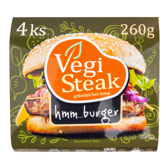 Vegi steak hmm...burger 260...